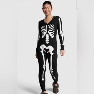 Skeleton onesie PINK Victoria Secret